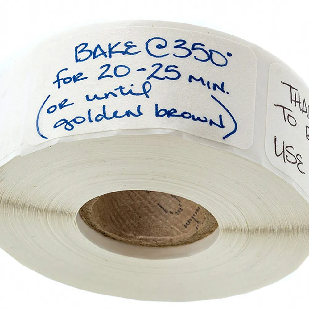 

2 рулона пустых этикеток-наклеек прямоугольной формы для классификации товаров на кухне и распродажах на открытом воздухе