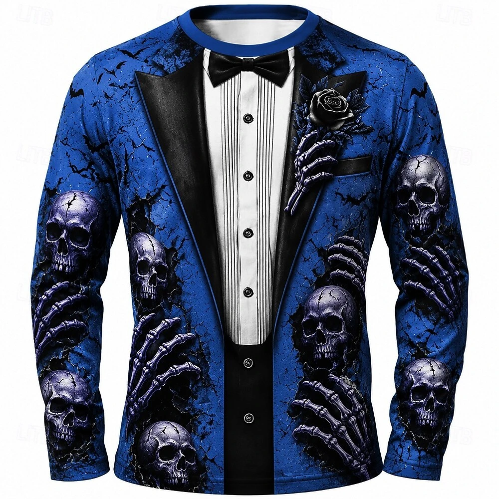 Halloween Dress Up Men's T Shi - Street Fashion Trends 评论和价格