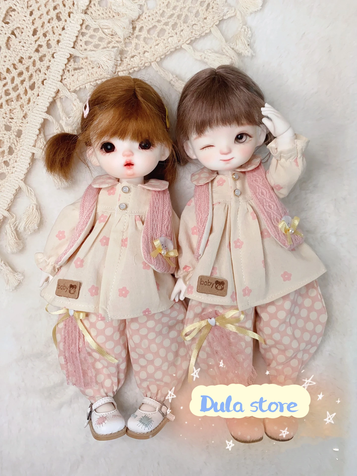 (الخزون النهائي) دولا ملابس دمى فستان الوردي زهرة تنورة بنطلون Azone Licca ICY JerryB 1/6 Bjd إكسسوارات دمي