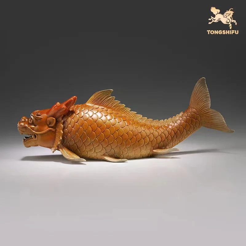 جنوب شرق آسيا متجر الشركة الأعمال تعويذة فعالة تجنيد المال محظوظ أروانا التنين الأسماك فنغ شوي تمثال النحاس