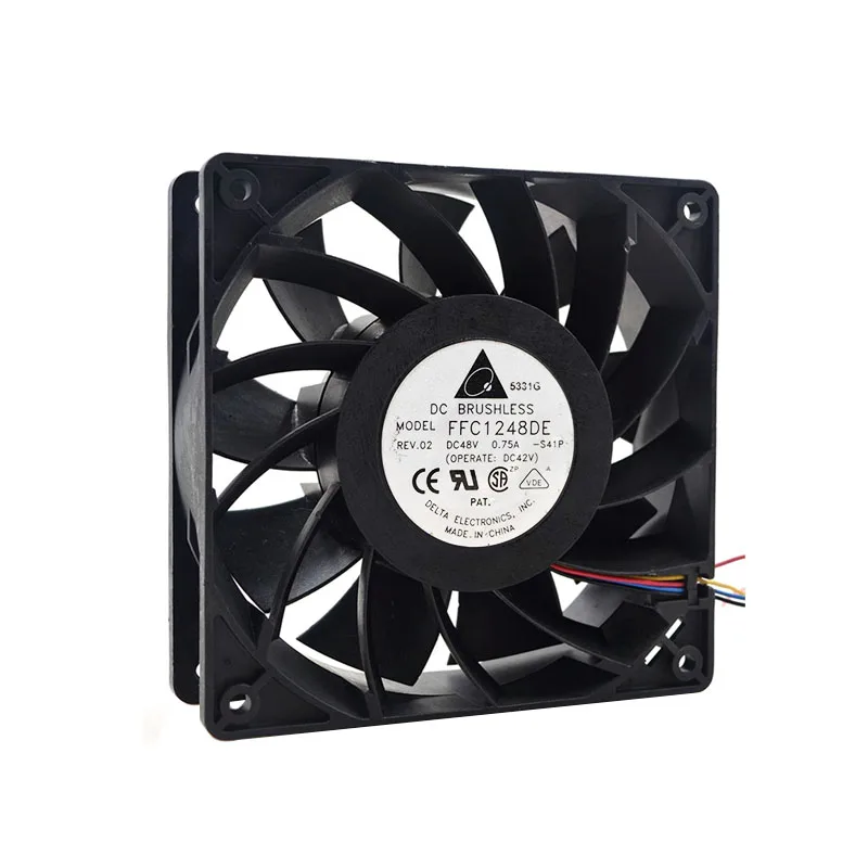 

НОВЫЙ ОРИГИНАЛЬНЫЙ FFC1248DE 48 В 0,75 А 12038 120*120*38 мм 12 см охлаждающий вентилятор-радиатор