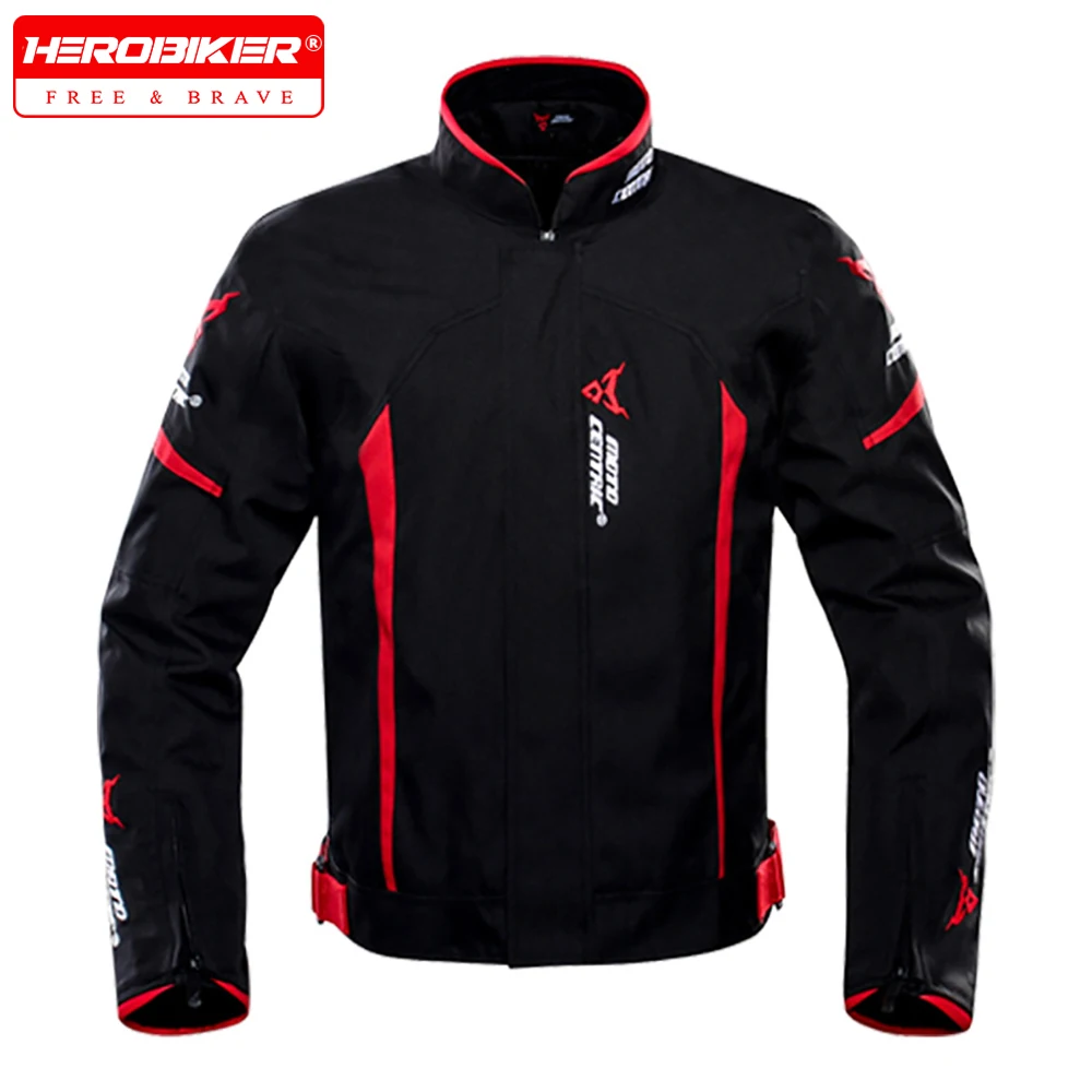 Men's Biker Jacket Wear-Resistant Motorcycle Jacket Waterproof Motorcyclist Accessories Anti-Fall Racing Jacket