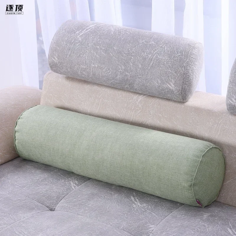 Pillow Neck Roll Round Cervical Bolster Cylinder Sleeping Pillows Support Spine Lumbar Cushion Cotton Bed Tube Pain