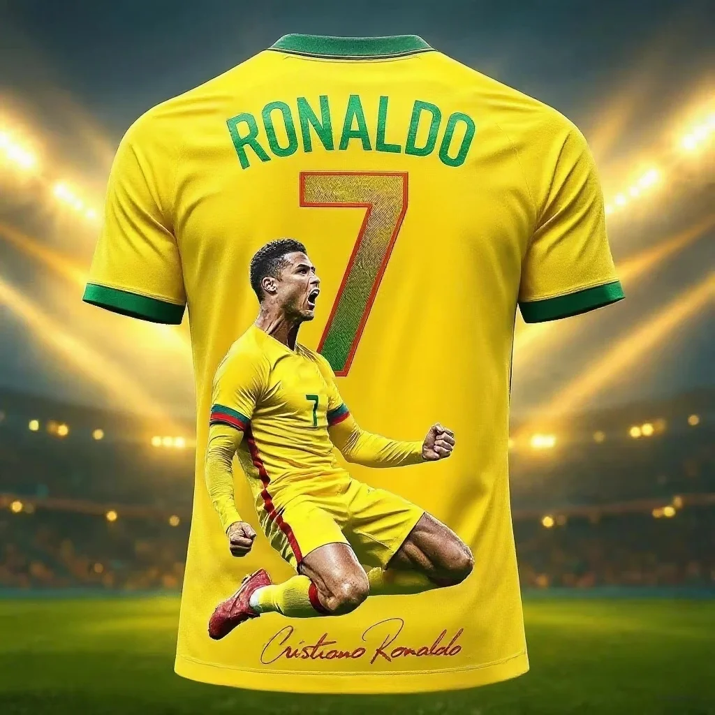 2026 New Arrival Special Edition Ronaldo 7 Football Jersey Oversize Sport Short Sleeve Training Uniform Soccer Jersey Men Tshirt