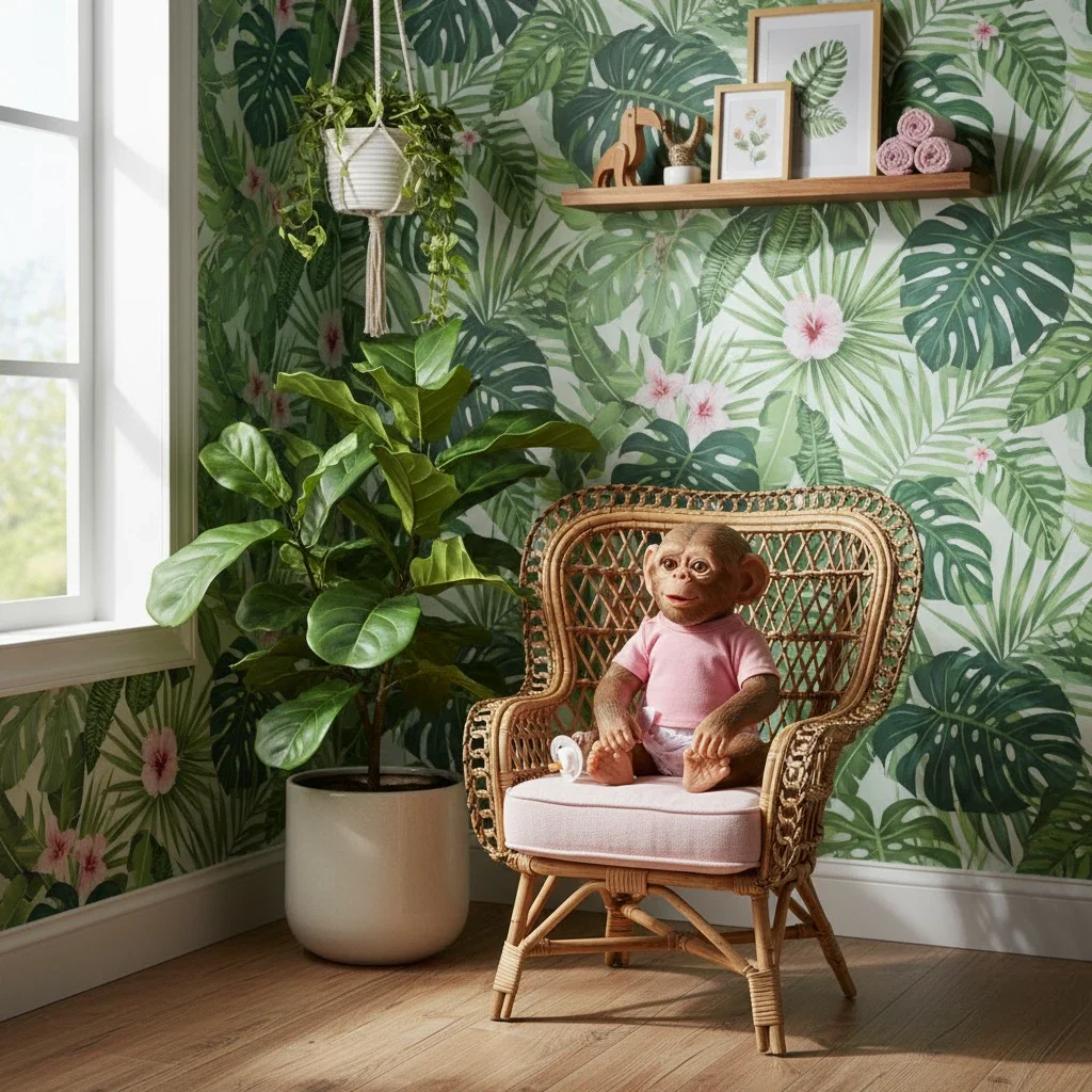 NPK 19inch Vinyl Finished Reborn Baby Doll - Monkey Girl with 3D Painting Full Body Baby Toy