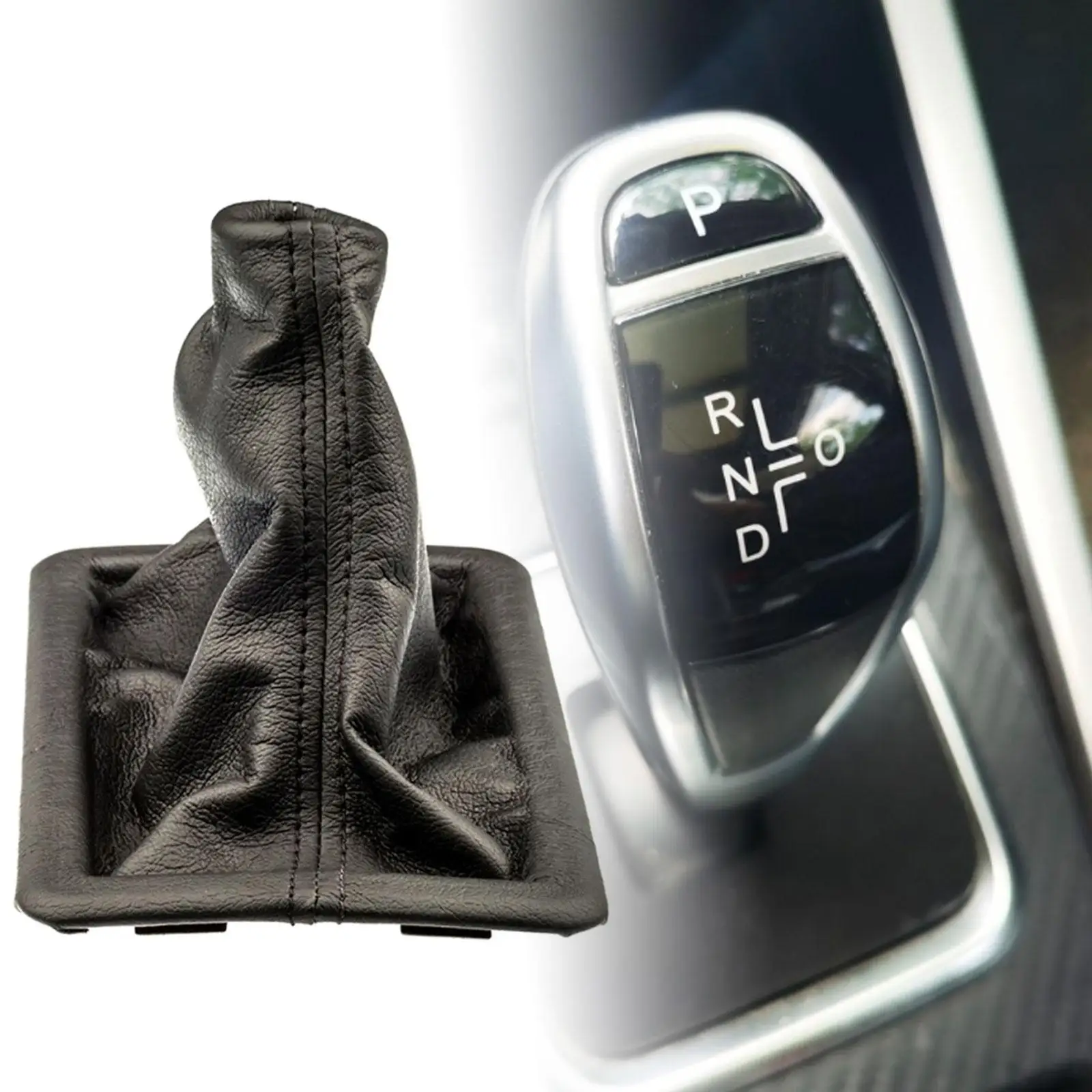 

Durable Manual Transmission Shifter Boot Cover PU Leather Car Accessory Assembly for 8R3Z-7277-AA Auto Repair