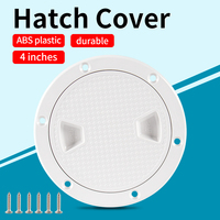 4inch Marine Round Inspection Hatch Deck Cover - Non-slip, Durable,, Suitable for Kayaks, Ocean Yachts, and Outdoor Activities