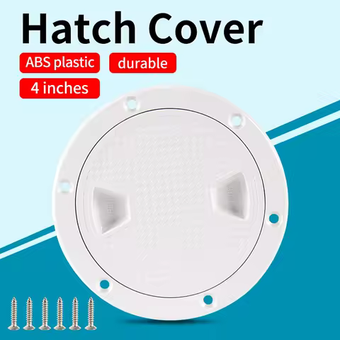 4inch Marine Round Inspection Hatch Deck Cover - Non-slip, Durable,, Suitable for Kayaks, Ocean Yachts, and Outdoor Activities