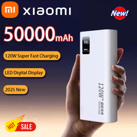 Xiaomi 50000mAh Power Bank 120W Super Fast charging  Portable Spare External Battery For iPhone Samsung Huawei Xiaomi 2025 New