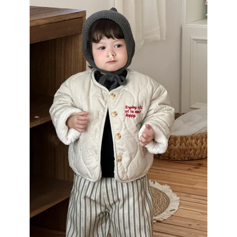 

New Arrival Children Clothing2025Autumn and Winter Baby Hooded Jacket Children's Clothing Boys' Set