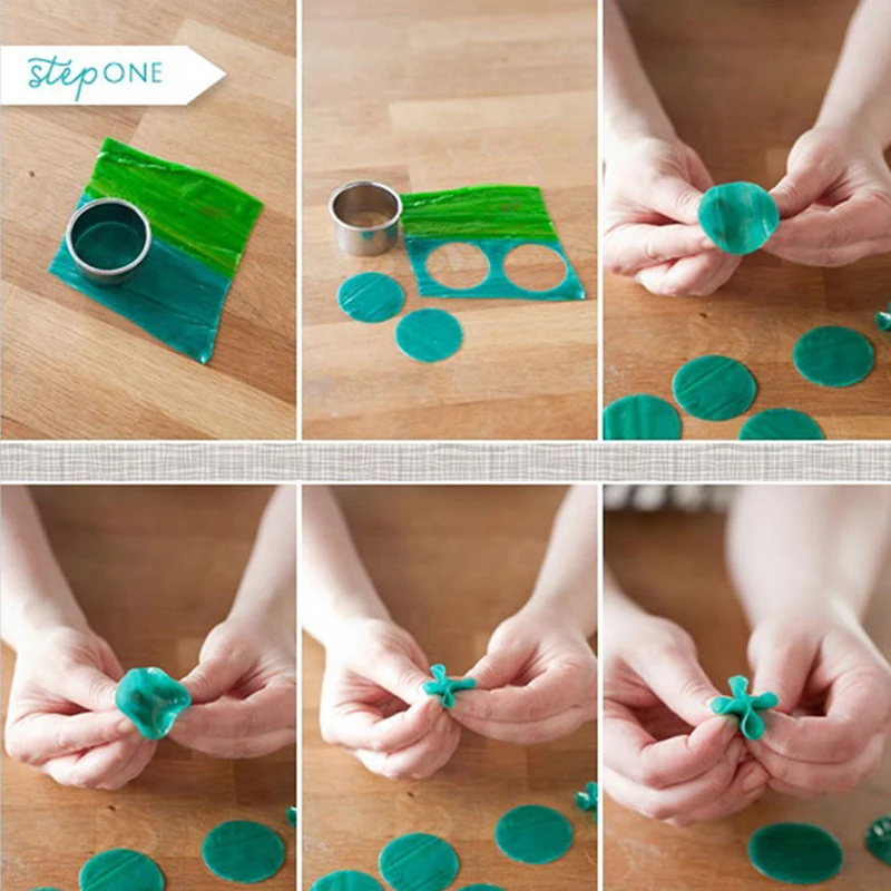 5 stuks DIY ronde polymeerklei cutter mallen aardewerk keramische snijmal tool