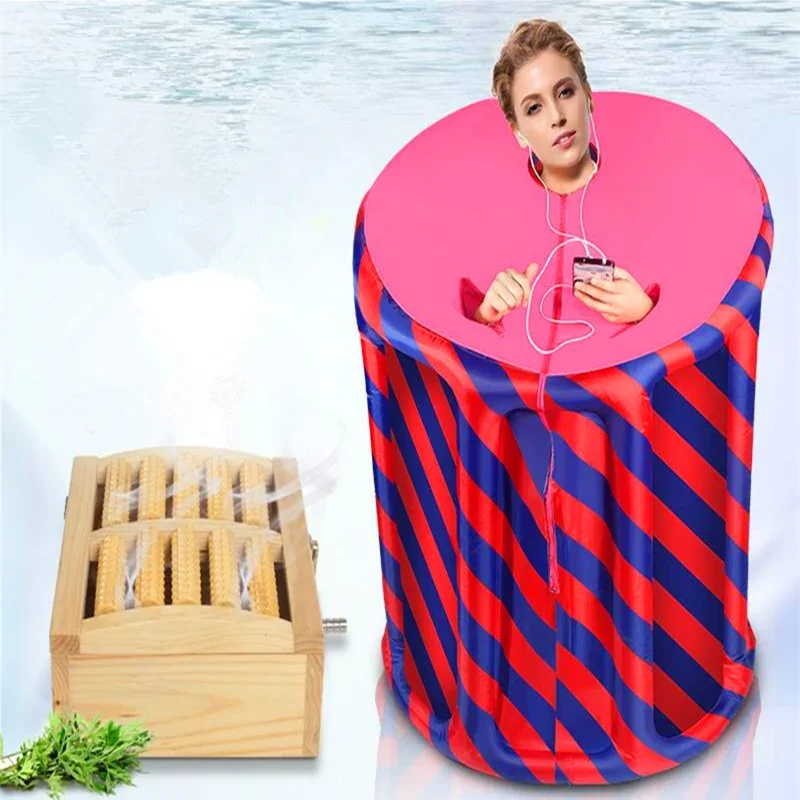 Inflatable Sauna SPA Moxibustion Multifunctional Foot Sauna Box STEAM BATH Lose Weight Detox Therapy Steam Shower Room Wet Sauna