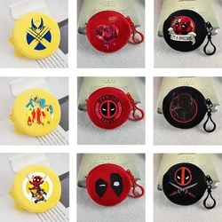 MARVEL Deadpool and Wolverine Plush Coin Purse Round Mini Money Bag Periphery Cartoon Cute Children Outdoor Supplies Fashion