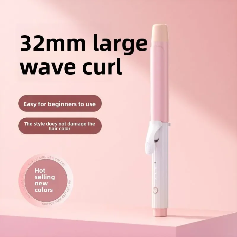 High quality  Curling Iron Hair Care Does Not Hurt Perm, Negative Ion Big Wave Roll Bangs Splint Lasting Styling Curling Hair Ar