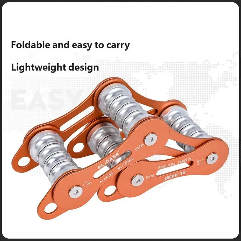 

Flexible Aluminum Alloy Rope Defender for Inclined Zones Metal Texture for Climbers and Nature Enthusiasts Present K1YF