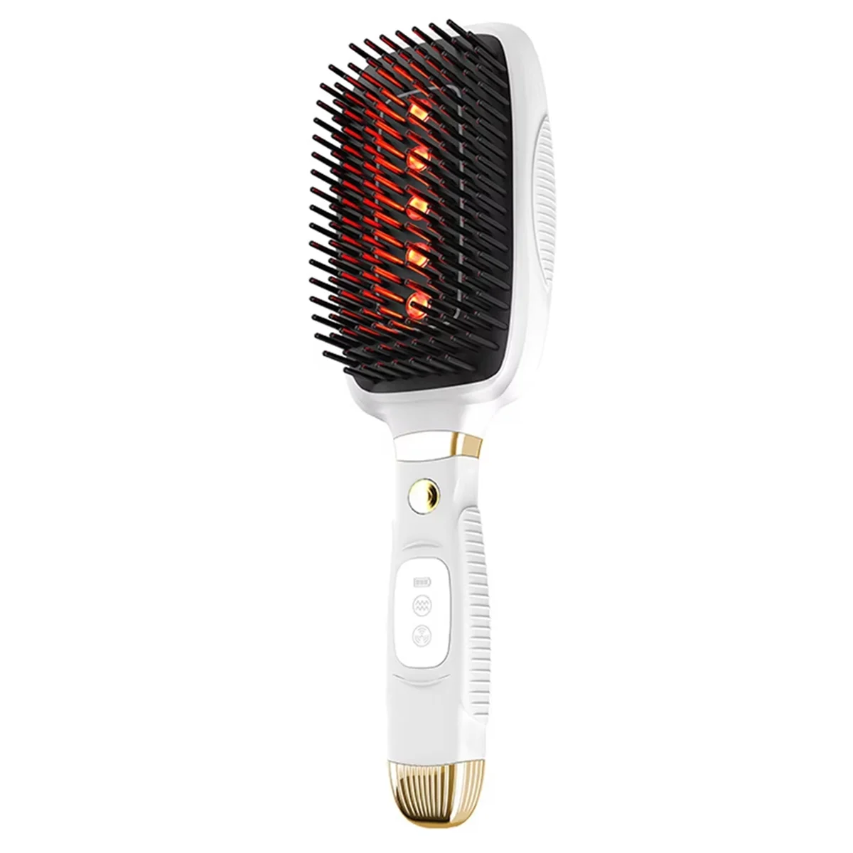

ABXD Red Light Hair Growth Comb, EMS Micro-Current, Infrared Therapy, Scalp Massage Hairbrush with Vibrations Feature White