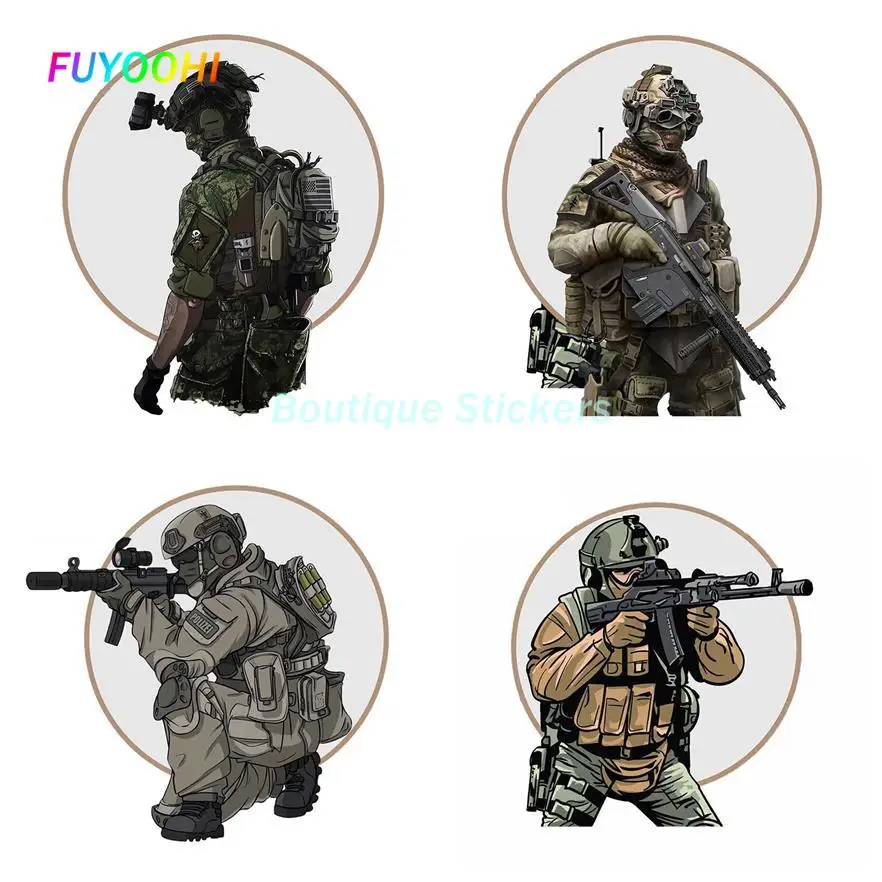 FUYOOHI Play Stickers for Airborne Division Close Quarters Combat Special Forces Vinyl Car Sticker Laptop Decal Decoration