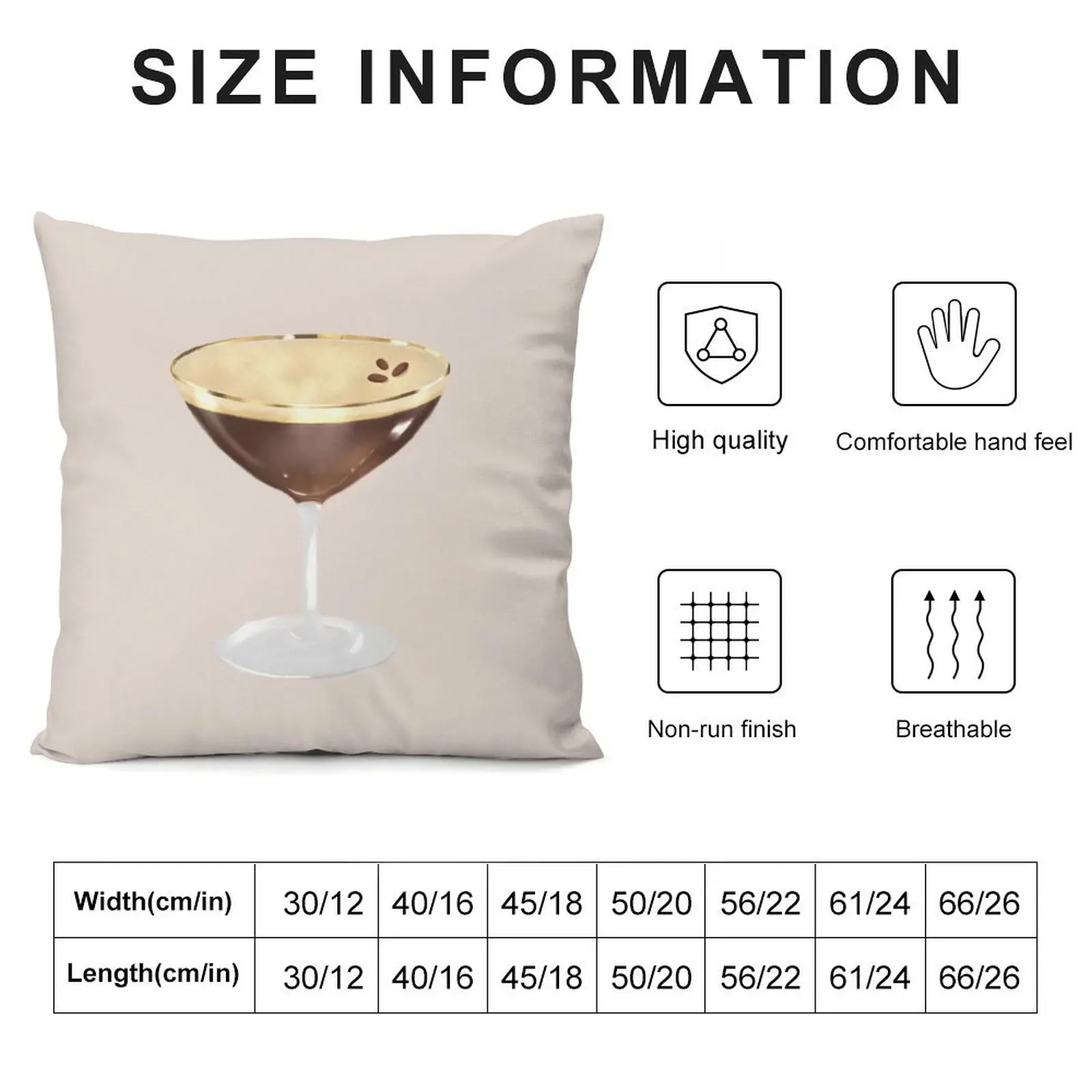 espresso martini 1 Throw Pillow Decorative Pillow Covers For Sofa Pillow Case