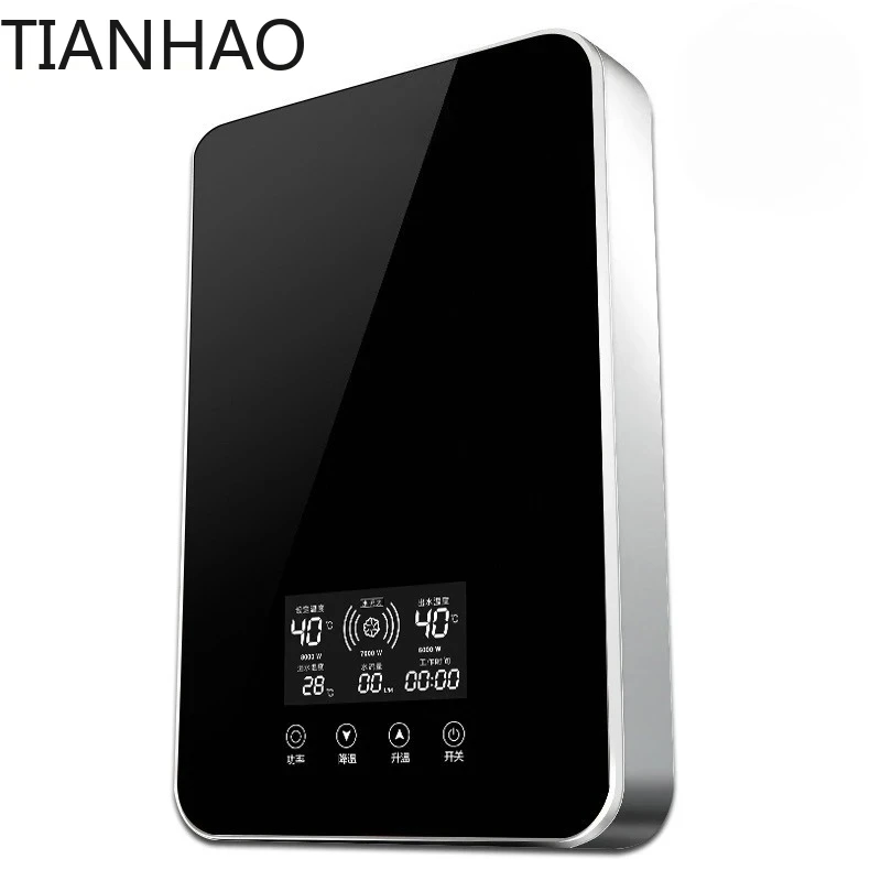 8KW Electric Water Heater Instantaneous Rapid Heating Household Bathroom Shower