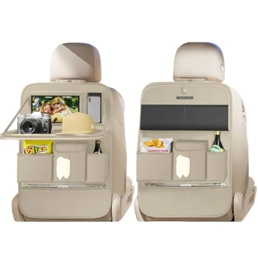 

Car Seat Organizers Multi-functional Back Seat Protectors Storage Pouches and Tray Holders for Cars Seat Back and Rear Seats Pl