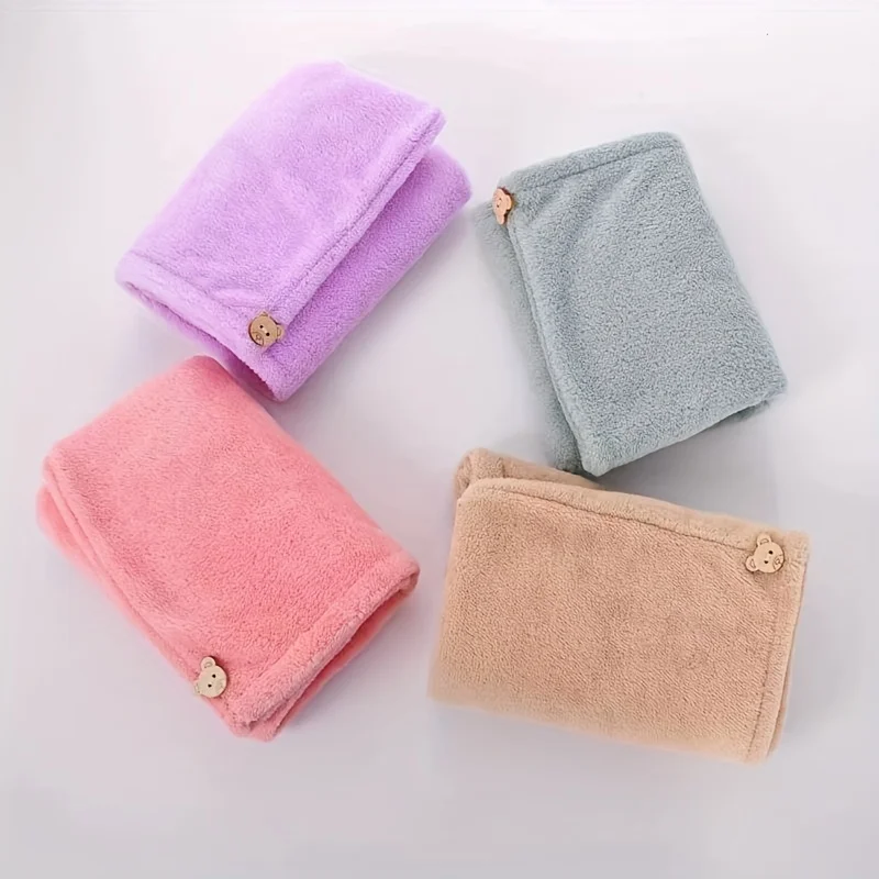 Twist Turban Shower  - Ultra-Soft, Super Water Absorbent, Quick Dry Turban for Womens Hair Drying - 1/2/4pcs Options with Soft S