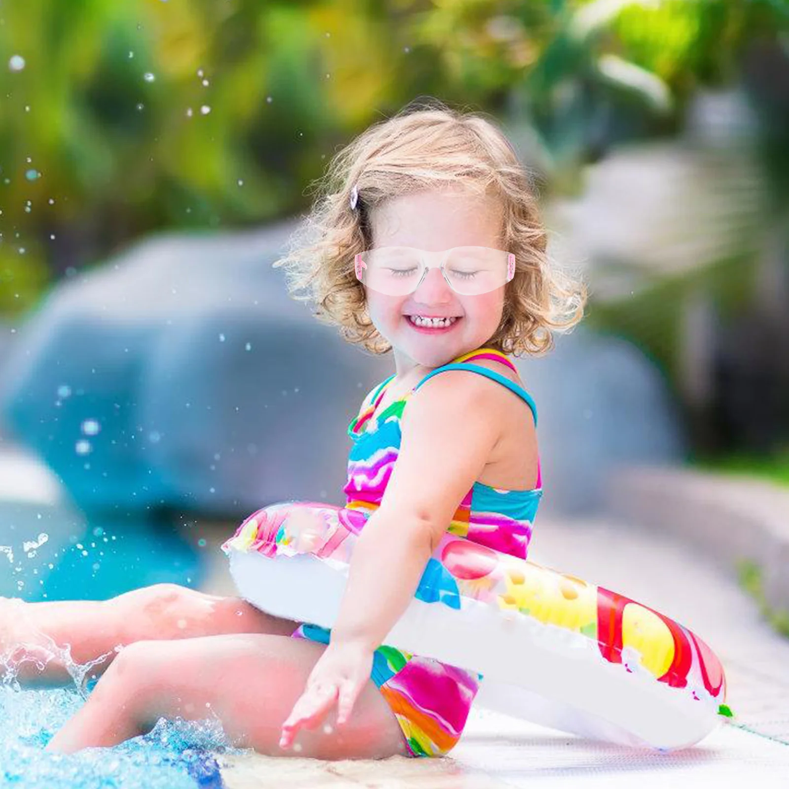 

6Pcs Kids Safety Goggles Impact Resistant Scratch Resistant Protective Glasses for Laboratory School Play Clear Eye Protection