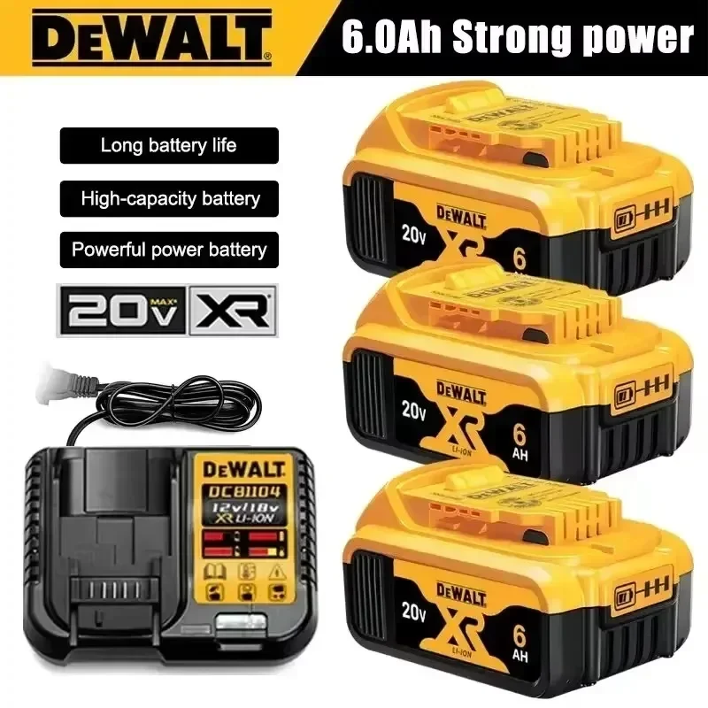 Batterie d'origine DeWALT 20V/60V 6Ah 9Ah MAX FlexVolt pour DCB606 DCB205 DCB206 DCB209 DCB182 Power Too