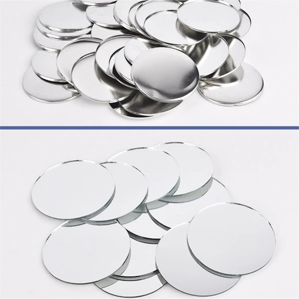100pcs 58mm Blank Material DIY Kits - Fridge Magnets, Whiteboard Stickers, Mirror