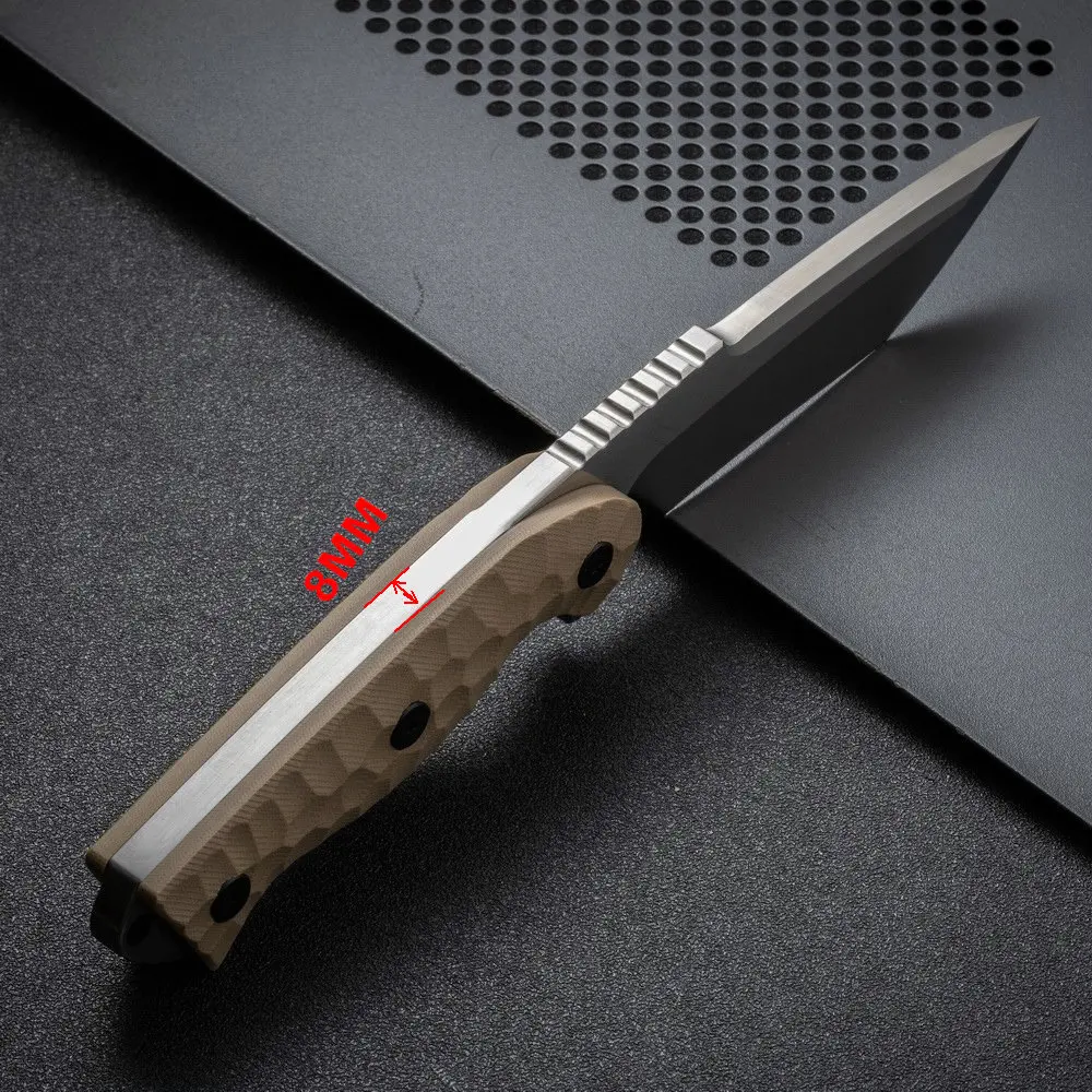 Trskt Gravity Camping Survival Knife ,8MM Thickness Tactical Knives ,Outdoor Knives ,Edc Tool With Kydex Dropshipping