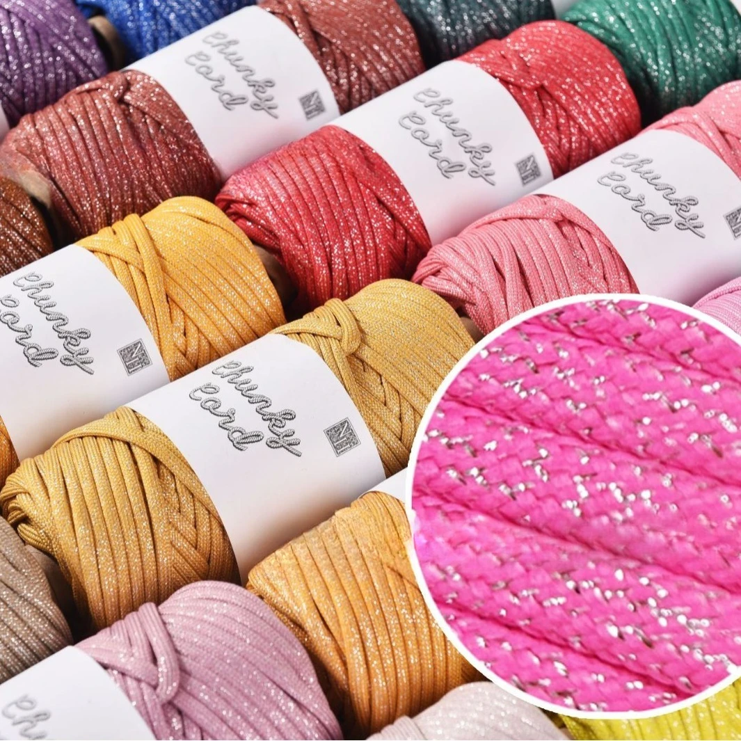 

300g 5mm Metallic Yarn,Hand Woven Silver Wire Rope Knitting Crochet Bag Hat Cushion Colored Core Rope,Shiny Macrame Thread