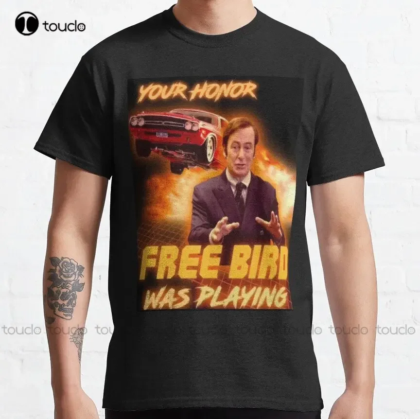 Saul Goodman Il tuo amore Uccello libero che gioca T-shirt classica T-shirt vintage per le donne T-shirt divertente creativa Regalo personalizzato Xs-5XL