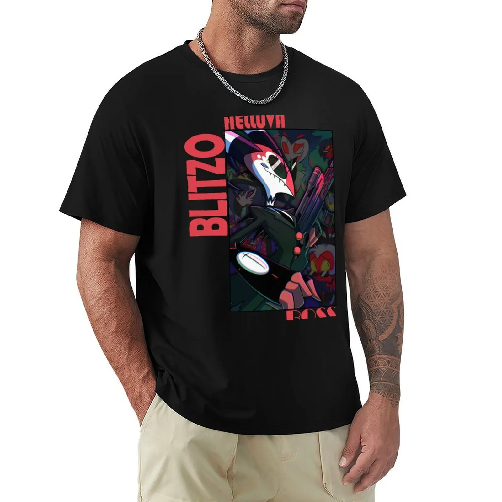 

Helluva Boss Blitzo T-Shirt Stretch Fabric Comfort T-Shirt