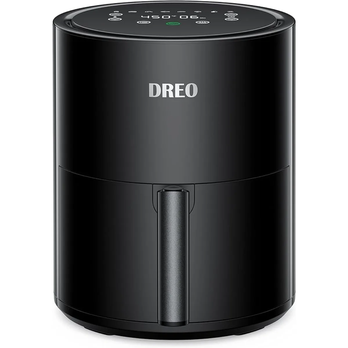 Dreo Air Fryer - 100°F to 450°F, 4-Quart Hot Oven Cooker with 50 Recipes, 9 Cooking Functions, 9-in-1 Digital Air Fryer, Black