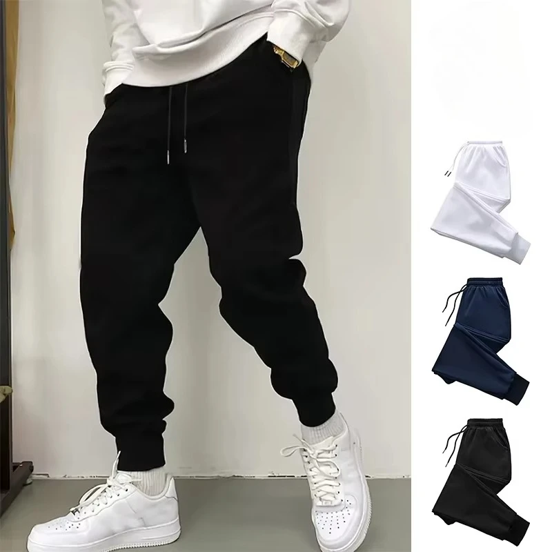 

Hot Sale Men's Sweatpants High Quality Jogger Pants Autumn Winter Daily Casual Sporty Trousers Home Outdoor Male Sweatpants