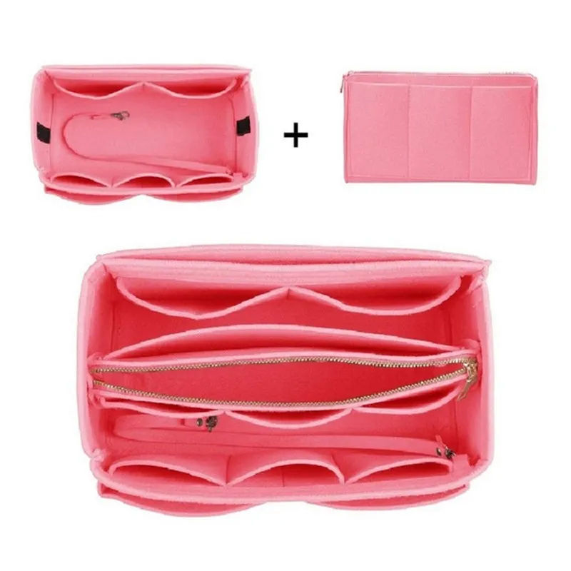 

Multiple Colour Felt Insert Bag Storage Bag Organizer Bag in Bag for Handbag Purse Organizer Fits for Speedy Neverfull Tote Bag