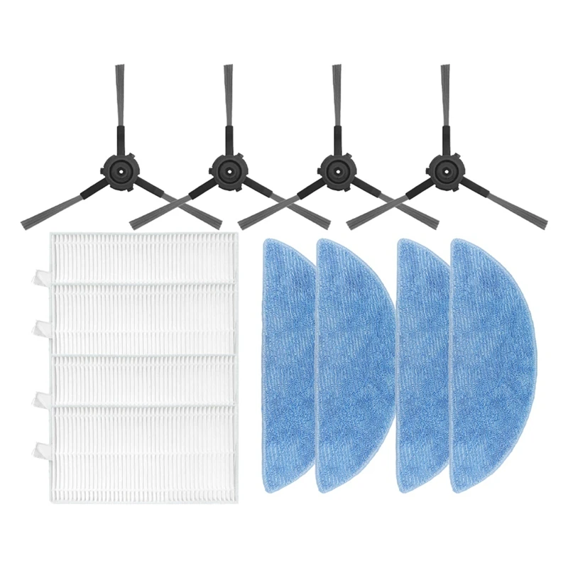 For Ecovacs Y1 Pro / Y1 Pro Plus Robot Vacuum Replacement Side Brush HEPA Filter Mop Pads Spare Parts Accessories
