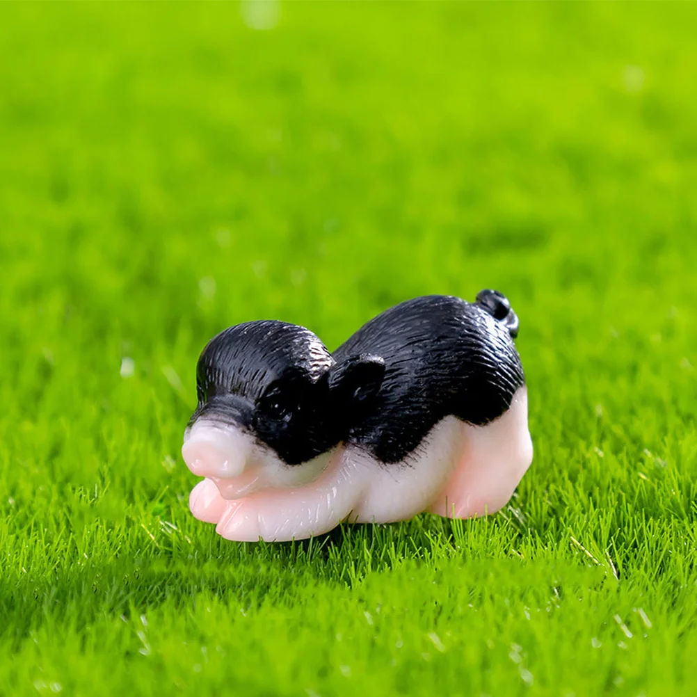 

6Pcs Mini Animal Decorations Resin Miniature Lightweight Craft Set for Garden Lawn Desktop Yard Decor Animal Figurine