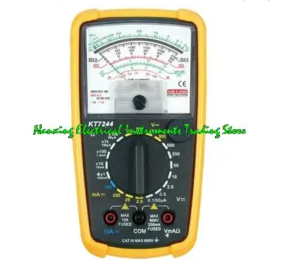 Fast arrival KT7244 analog high precision multimeter,current / resistance / with buzzer KT7244L with backlight