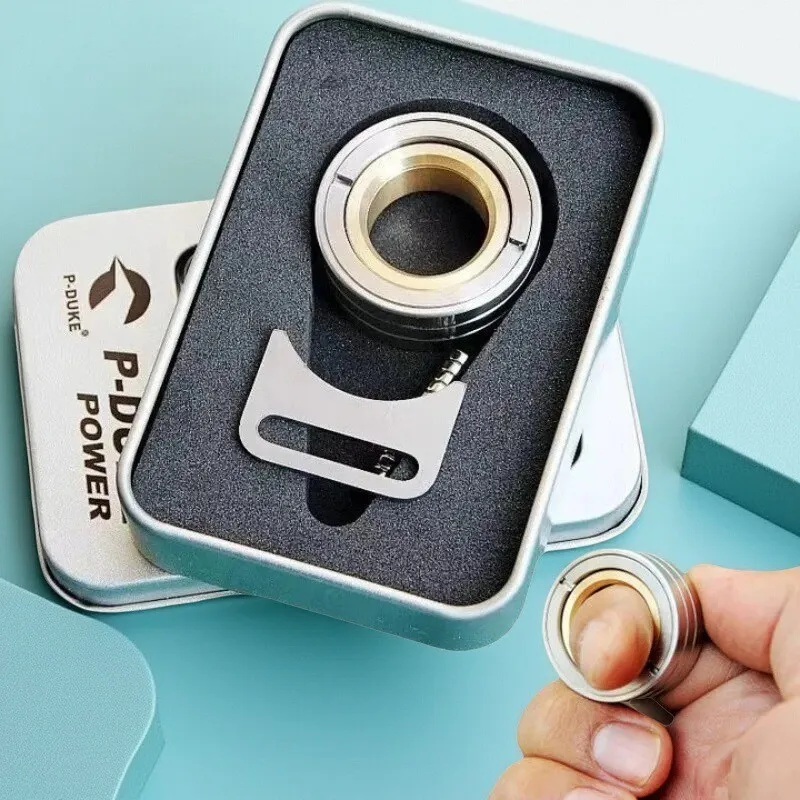 Mechanic's Ring Fingertip Gyroscope Toy Rotating Magnetic Rhythm Decompression EDC Hand cranked Gyroscope Adult Gift