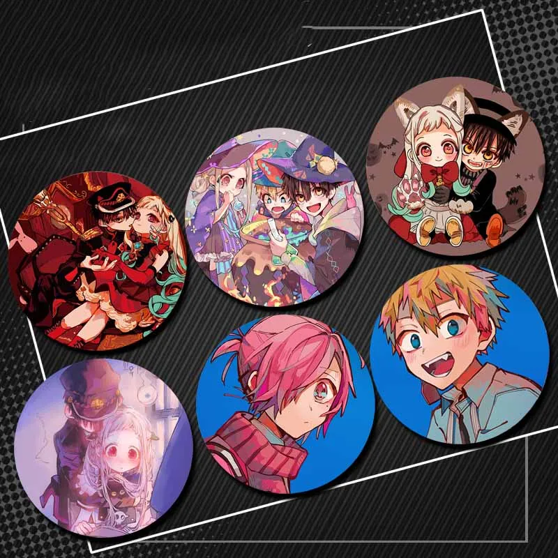 Anime Toilet Bound Hanako Kun Character Lapel Pins Creative Soft Button Brooch Cartoon Cosplay Badge Clothes Accessories Gifts