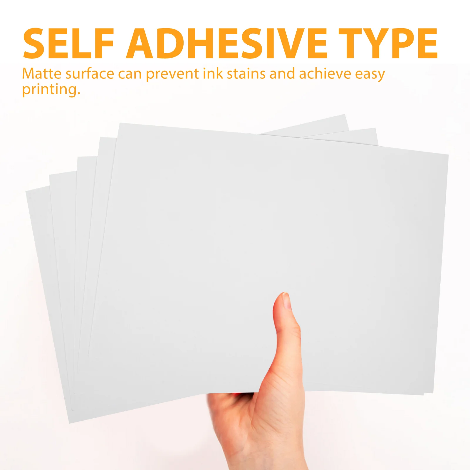 100 A4 Sheets Matte Label Paper Self-Adhesive Waterproof Printable Sticker Paper Compatible with Inkjet Laser Printers