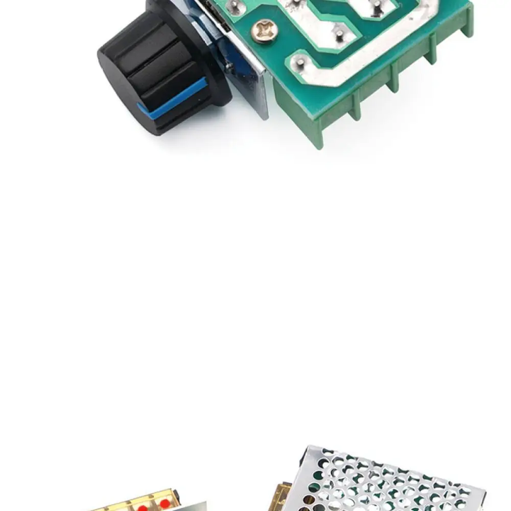 SCR Voltage Regulator Module 4000W 220V AC Speed Controller With External Potentiometer Dimmer For Industrial Electric Motor
