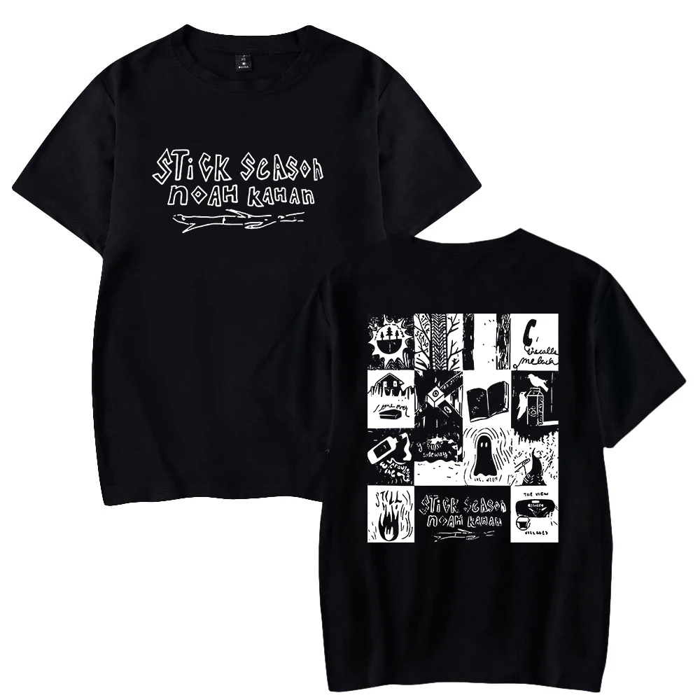 

2026 Noah Kahan Stick Season Merch World Tour T-shirt Crewneck Short Sleeve Tee Women Men's Tshirt Hip Hop Fashion Clothes