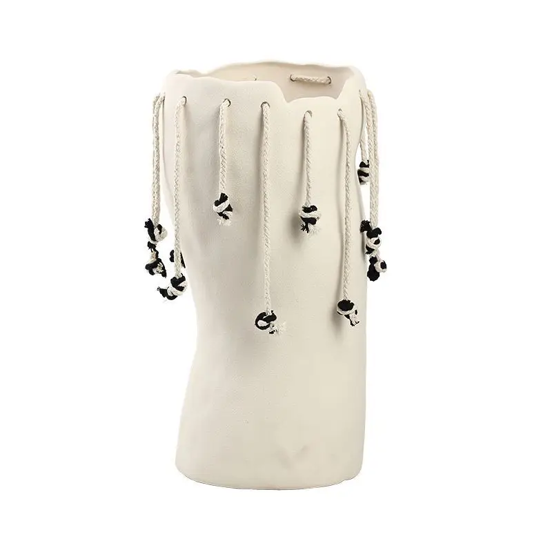 Modern wabi-sabi phoenix creative pendant ceramic dry vase model house villa living room dining table