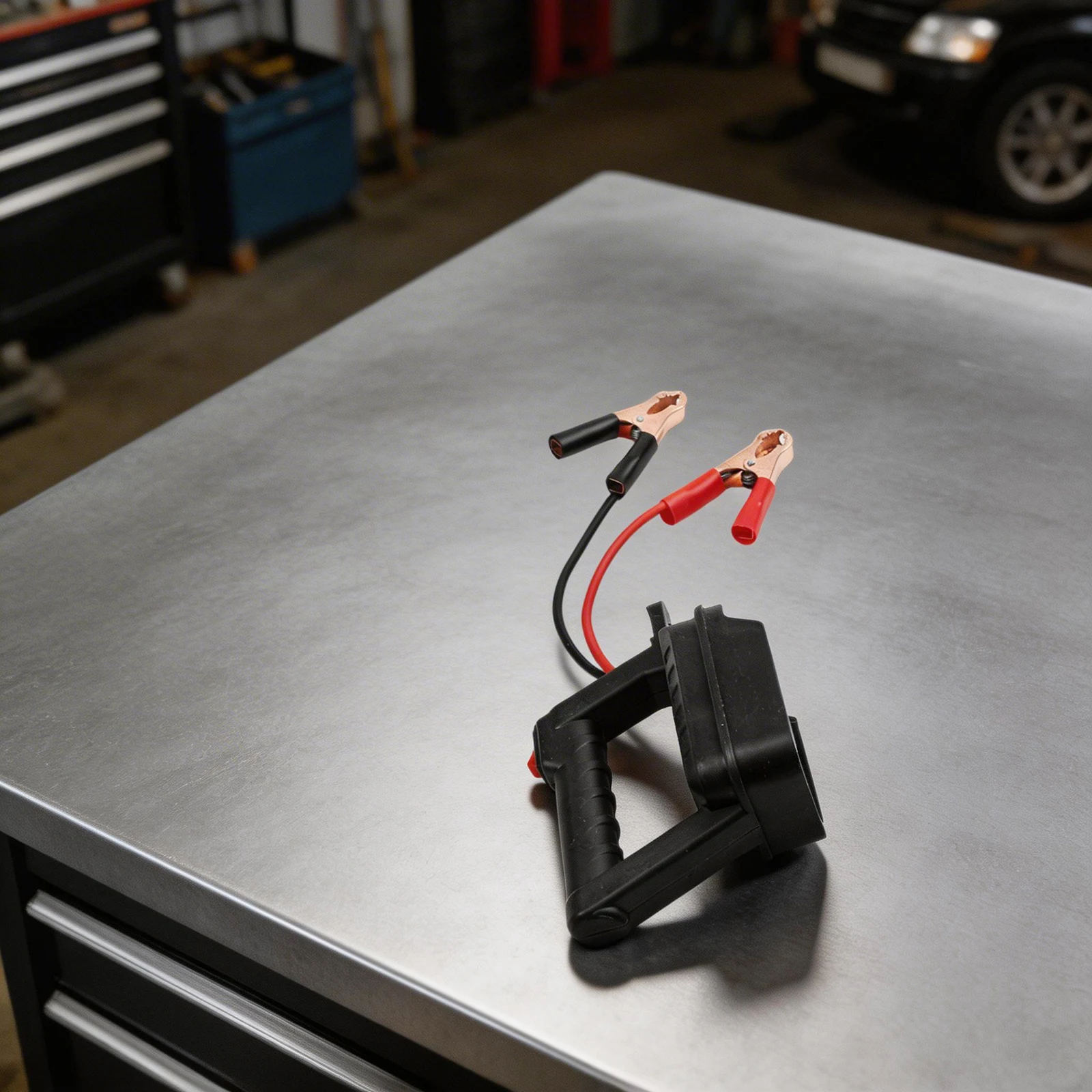 

Portable Jump Cables Jump Starter Cables Battery Not Included Wear-resistant Quick Installation Glove Box Storage