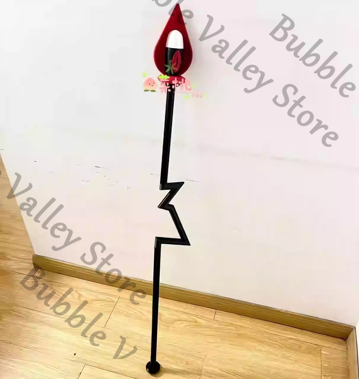 

Аниме Hazbin Hotel Alastor, палочка для косплея, реквизит, мультяшная трость, крабовая палочка, ручной костыль, Staves Can Glow, оружие, оборудование, Рождество