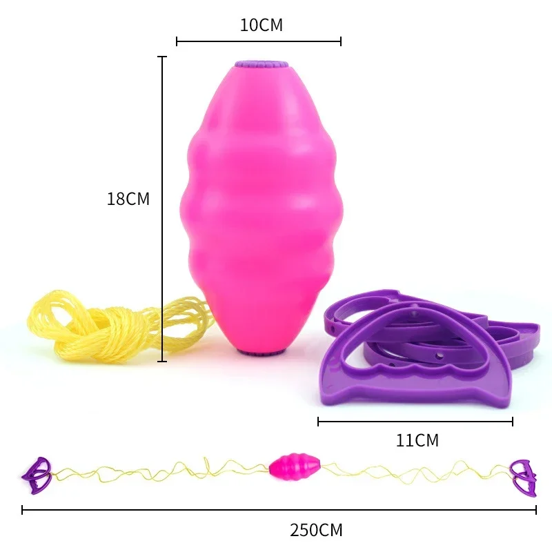 ลูกบอลแบบยืดหยุ่นสำหรับฝึกการเล่นที่คล่องแคล่ว-ของขวัญโต้ตอบกับพ่อแม่-ลูกเพื่อเพิ่มสมรรถภาพทางกายของเด็ก