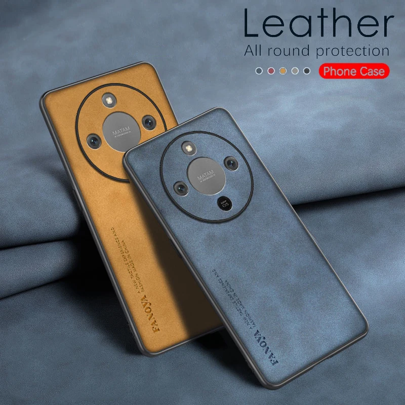 حافظة لهاتف Honor X70 مع عدسة حماية من جلد الخراف كوكه X70i X60i X60 GT X60 Pro غطاء من البولي يوريثان الناعم المقاوم للصدمات Funda