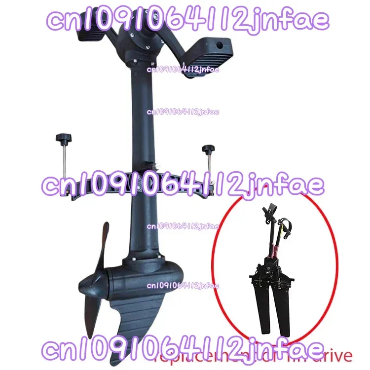 Plastic Kayak Pedal Propeller System - Forward & Backward Fin-driven Marine Canoe Accessory (Durable)
