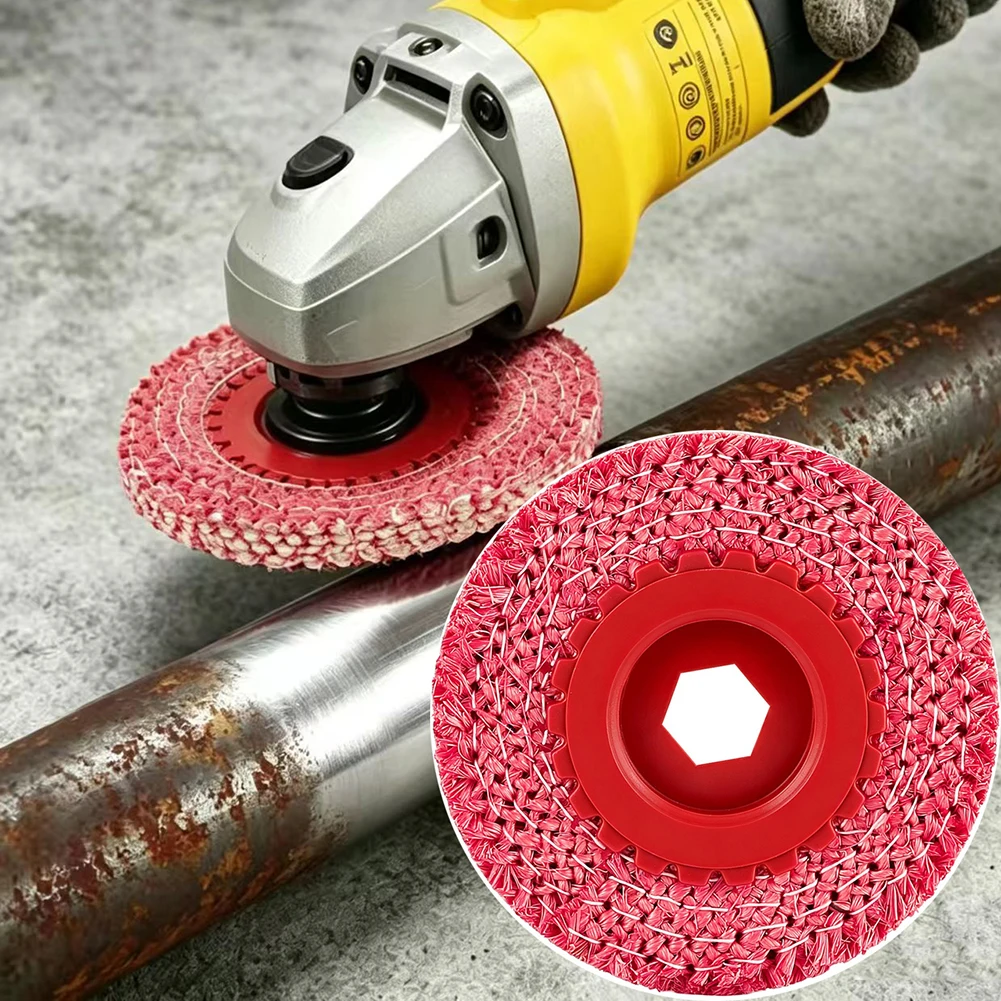 4 Inch Sisal Polishing Wheel For Angle Grinder Metal Wood Rust Removal Deburring Abrasive Flap Wheel Polishing Disc